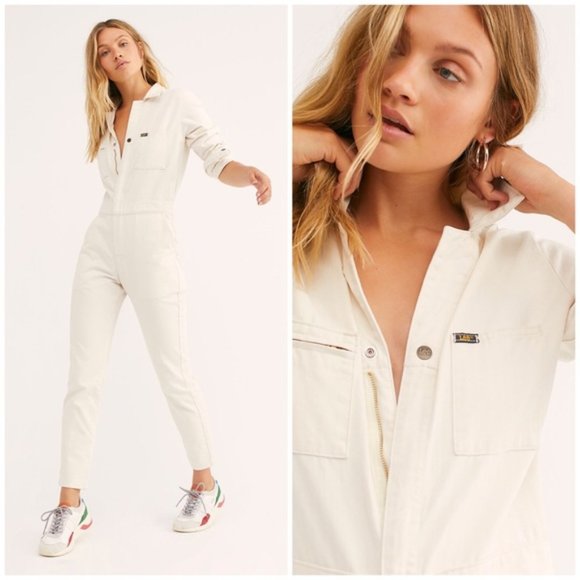 Free People Pants - Lee Vintage Modern EcruDenim Union